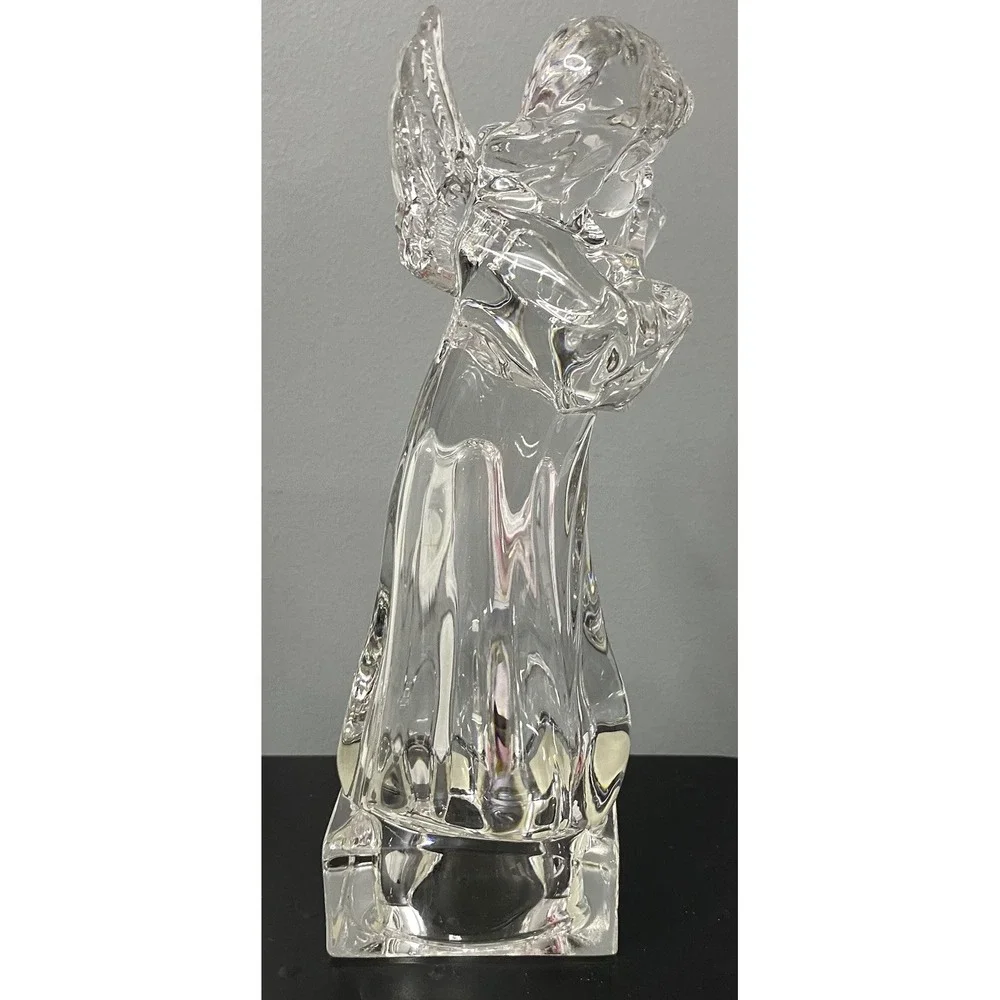 Mikasa‎ Herald Collection Crystal Angelic Mandolin Statue Figurine 8